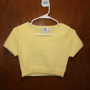 Princess Polly yellow crop top